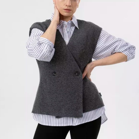 Holebrook Tops - Holebrook Grey Wool Vest
